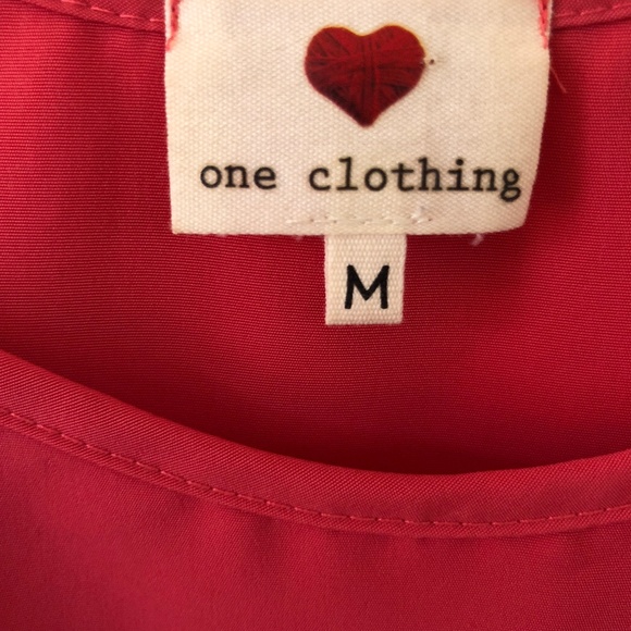 Coral and Navy Shift Dress - Picture 5 of 5